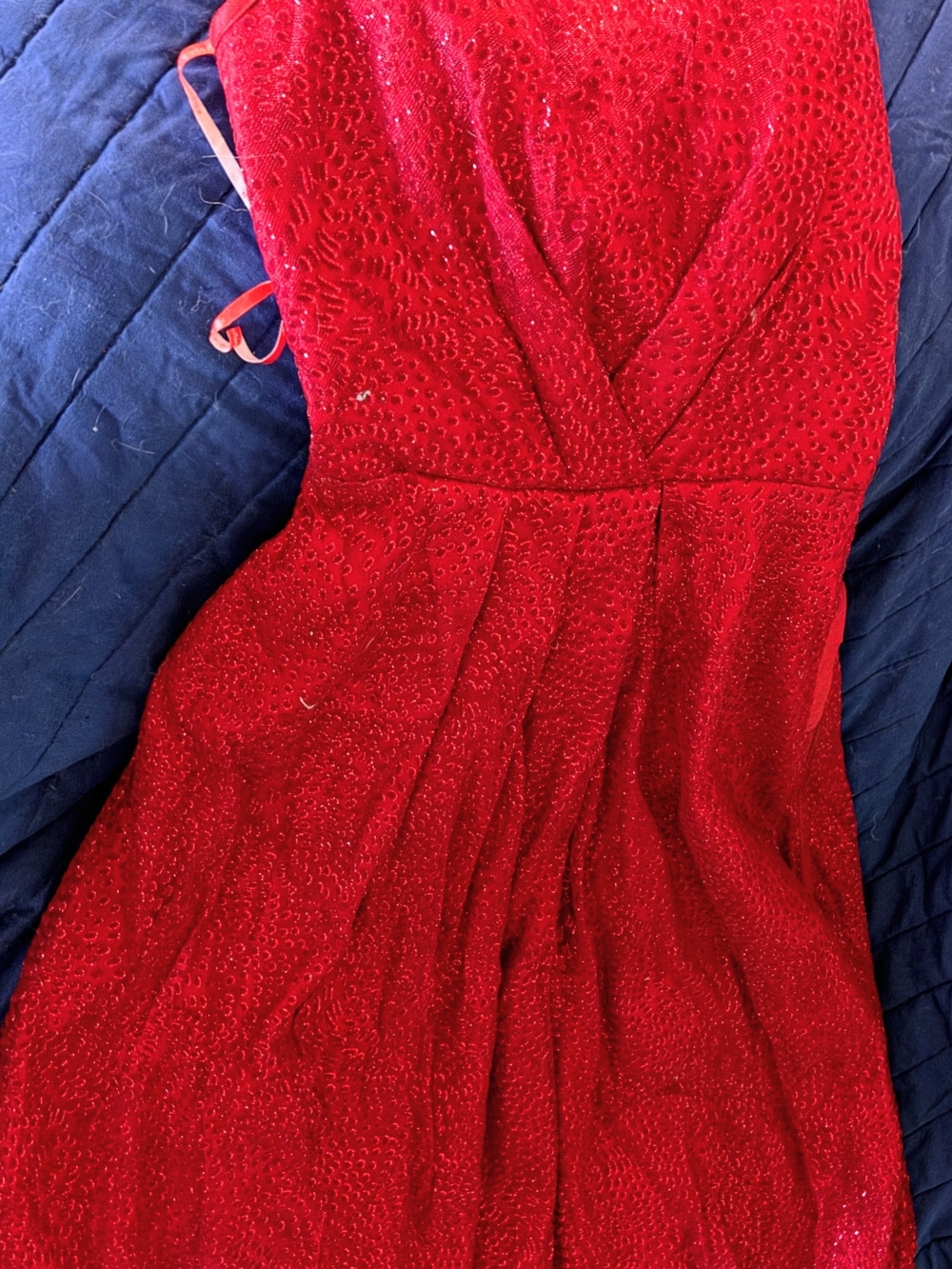 Monique Lhuillier Vibrant Red Gown
